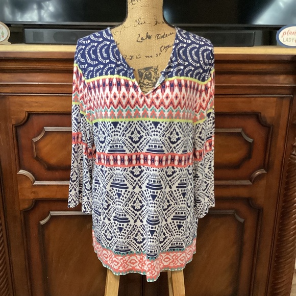 Ruby Rd. Boho Top - Picture 1 of 6